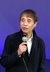 約半世紀の活動を振り返る安藤忠雄さん＝東京都港区、国立新美術館
