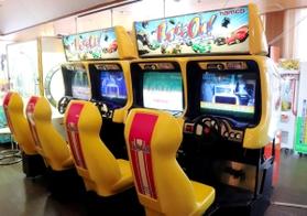 館内にあるゲームセンター＝神戸市北区有馬町、兵衛向陽閣