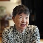 ８月６日の被爆体験を語る岡邊好子さん＝宝塚市内（撮影・風斗雅博）
