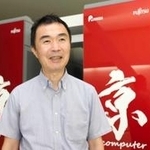 スーパーコンピューター「京」と後継機「富岳」について語る、理研の松岡聡・計算科学研究センター長＝神戸市中央区港島南町７