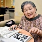 原爆投下後の広島の様子について話す筒井秀子さん＝神戸市須磨区