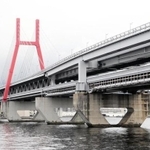 六甲大橋＝神戸市東灘区向洋町西１から撮影