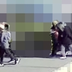 容疑者が住む自宅の近くで防犯カメラに映っていた４人の人物＝神戸市西区、住民提供（画像を加工しています）