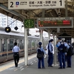 トラブルのあったＪＲ兵庫駅＝３０日午前、神戸市兵庫区