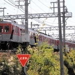 高齢男性が電車と接触した神鉄有馬口駅＝３日午後１時１５分、神戸市北区有野町唐櫃