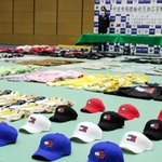 中国から輸入しようとし、摘発された偽のブランド品＝神戸税関