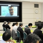 コロナ禍での災害支援について話し合う参加者ら＝神戸市中央区東川崎町１