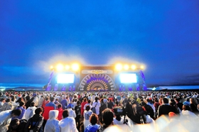 コロナ禍前の２０１９年９月に開催されたイナズマロック　フェス＝滋賀県草津市（（Ｃ）イナズマロック　フェス実行委員会）