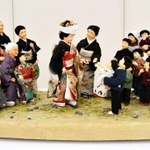 県展「県民賞」に選ばれた、わたべみちこさんの作品「花嫁のかどで」（兵庫県立美術館提供）