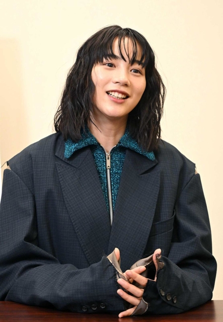 「自分にとって特別な作品になるという予感がある」と目を輝かせる、のん＝大阪市内（撮影・坂井萌香）