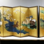 狩野孝信「牧馬図屏風」（桃山～江戸時代、個人蔵、通期展示）＝神戸市立博物館（撮影・中西大二）