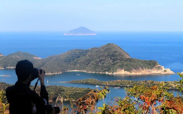 遣唐使船が寄港した水ノ浦湾＝長崎県五島市