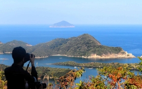 遣唐使船が寄港した水ノ浦湾＝長崎県五島市