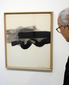 津高和一さんの絵画「響」＝ギャラリー島田