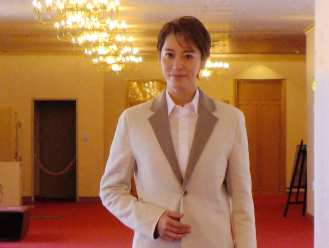 菅原道真の役作りなど、意気込みを語る宝塚歌劇月組トップ、月城かなと＝宝塚大劇場