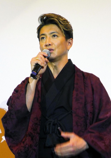 公開直前、主演作「レジェンド＆バタフライ」への思いを語る木村拓哉さん＝京都市内