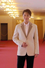 菅原道真の役作りなど、意気込みを語る宝塚歌劇月組トップ、月城かなと＝宝塚大劇場