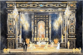 ロバート・パージオラによる舞台装置デザイン案より