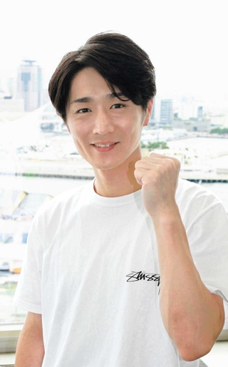 「ずっと応援してくれた姫路のファンに恩返ししたい」と話す真田ナオキ＝神戸新聞社