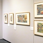 約１６０点の浮世絵が展示された会場＝神戸市東灘区向洋町中２、ファッション美術館