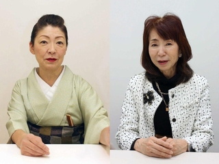 いま宝歌歌劇団に思うことを語った桂あやめさん（左）と玉岡かおるさん