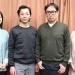制作発表に出席した（左から）木村美憂、三坂賢二郎、高橋正徳、小林輝里花（ピッコロ劇団提供）