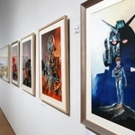 安彦良和さんがこれまで手がけてきたアニメーションや漫画など、膨大な仕事を紹介する展覧会＝７日午後、神戸市中央区脇浜海岸通１、兵庫県立美術館（撮影・長嶺麻子）
