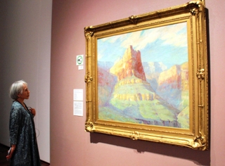デウィット・パーシャル「ハーミット・クリーク・キャニオン」（１９１０～１６年、ウスター美術館蔵）＝大阪市阿倍野区、あべのハルカス美術館