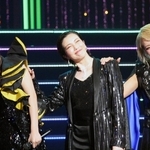 「ＲＵＮＷＡＹ」に出演する（左から）龍真咲、壮一帆、柚希礼音＝大阪市北区、梅田芸術劇場メインホール