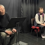 稽古に打ち込む大西衛一（左）、こいみどり＝神戸市中央区旭通２