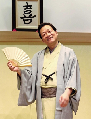 「ゆるっとした昼席を楽しんでほしい」と話す桂佐ん吉＝神戸市兵庫区新開地２、神戸新開地・喜楽館