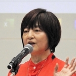 「記憶に残る作品を作ってほしい」と話す田中まこさん＝神戸国際会議場