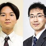 吉池隆真四段（左）と柵木幹太四段（日本将棋連盟提供）