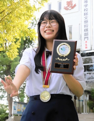 全国高校総文で準優勝した竹田彩夏さん＝雲雀丘学園高校