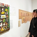 神戸展のために描いた新作などが並ぶ会場＝神戸市東灘区向洋町中２、神戸ゆかりの美術館