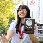 全国高校総文で準優勝した竹田彩夏さん＝雲雀丘学園高校