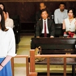 映画の一場面。主人公のサチが法廷に立ち、切実な思いを訴える（（ｃ）２０２５「ブルーボーイ事件」製作委員会）