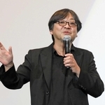 「声優陣も、絵も音も全て自信を持ってお届けできる」と語る監督の細田守＝大阪市中央区難波３