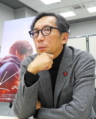 最新作「楓」について語る行定勲監督＝大阪市中央区