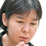 王位戦予選の決勝で斉藤優希四段に敗れた伊藤沙恵女流四段＝２５日午後、東京都渋谷区、将棋会館