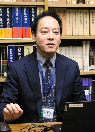 文化財レスキューに関わることは「文化の継承、復興につながると確信している」と話す廣田生馬学芸員＝神戸市立博物館