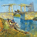 （１８８８年３月、油彩／カンヴァス、５４×６４センチ、クレラー（ＥＢＥＣ）ミュラー美術館、©Ｃｏｌｌｅｃｔｉｏｎ　Ｋｒöｌｌｅｒ‐Ｍüｌｌｅｒ　Ｍｕｓｅｕｍ，Ｏｔｔｅｒｌｏ，ｔｈｅ　Ｎｅｔｈｅｒｌａｎｄｓ．Ｐｈｏｔｏｇｒａｐｈｙ　ｂｙ　Ｒｉｋ　Ｋｌｅｉｎ　Ｇｏｔｉｎｋ）「アルルの跳ね橋（ラングロワ橋）」