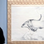 猿の名手、橋本関雪が手がけた「玄猿図」＝福田美術館