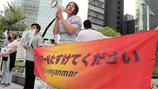 映画「在日ミャンマー人」の一場面（（ｃ）土井敏邦）