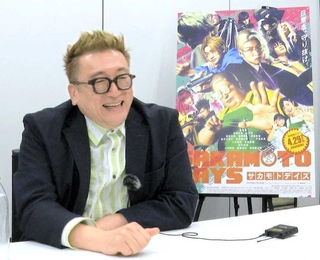 自身の映画作りのモットーについて語る福田雄一監督＝東京都内