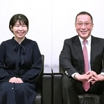 女流王位戦の見どころについて対談した豊川孝弘七段（右）と伊藤沙恵女流四段＝東京都千代田区