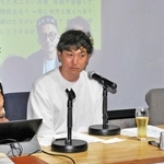 公募新人文学賞について語り合う（左から）松永Ｋ三蔵さん、斉藤紳士さん、大原鉄平さん＝大阪市北区