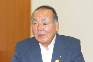 姫路市商工会の土山享司会長＝姫路市夢前町前之庄