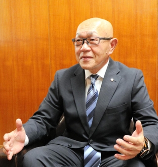 猪名川町商工会の住野敦浩会長＝兵庫県猪名川町柏梨田