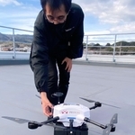 プロドローンの小型機「ＰＤ４Ｓ-Ｔ」＝洲本市下加茂